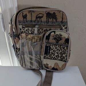 Karriage Mate Vintage African Print Tapestry Crossbody Bag